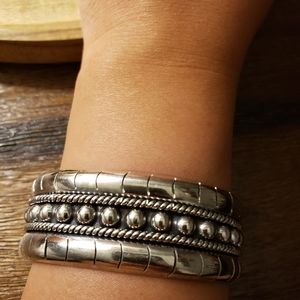 Vintage Sterling Silver Cuff Bracelet